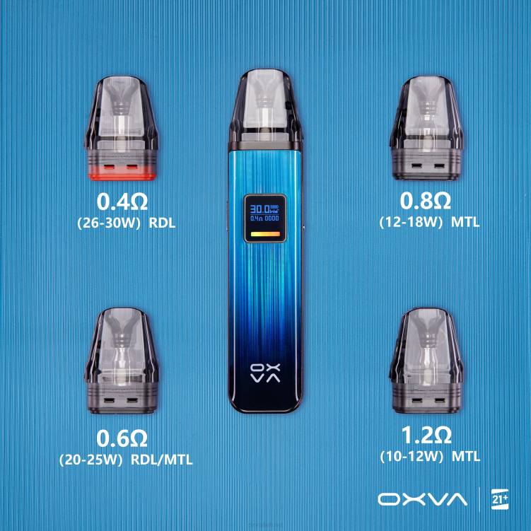 OXVA Disposable Pod - pilka DF8N83 OXVA XLIM V3 kasetės viršaus užpildymas