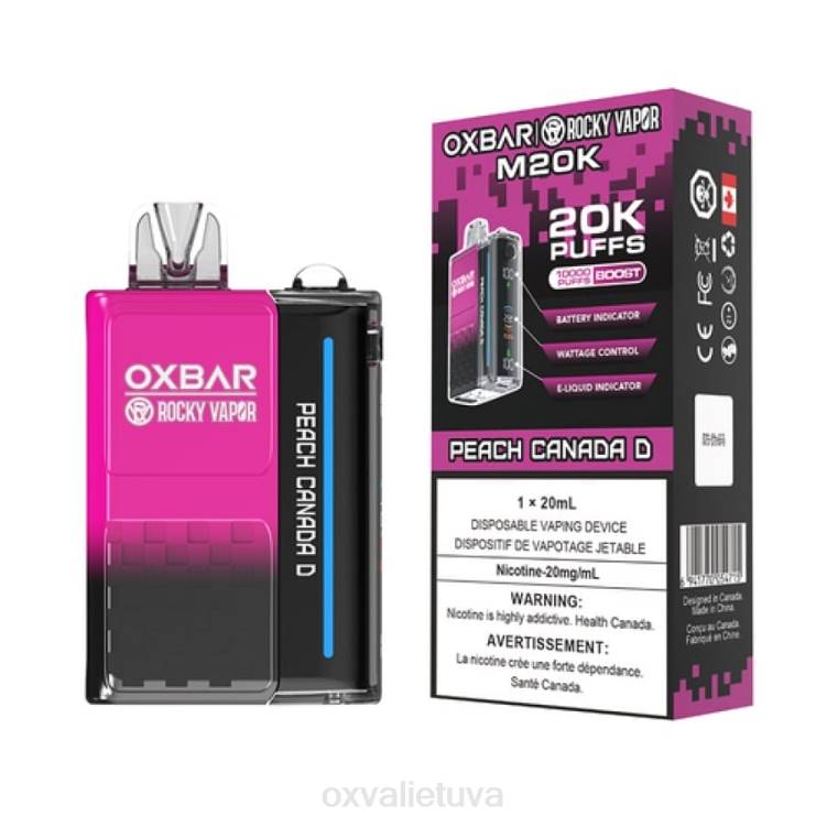 OXVA Vape Flavours - persikų kanada d DF8N6 OXVA OXBAR M20K