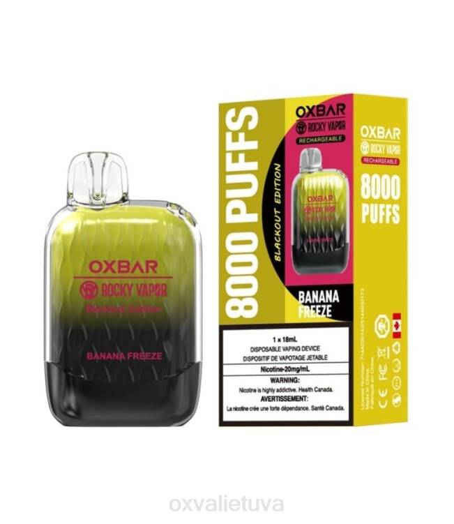 OXVA Vape Flavours - bananų užšaldymas DF8N46 OXVA OXBAR G8000