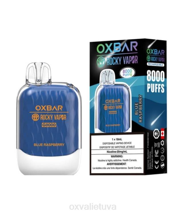 OXVA Vape Flavours - mėlyna avietė DF8N36 OXVA OXBAR G8000