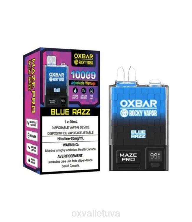 OXVA Vape Flavours - mėlynas razz DF8N26 OXVA OXBAR MAZE PRO 10000