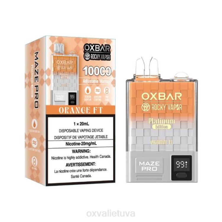 OXVA Vape Price - oranžinės pėdos DF8N15 OXVA OXBAR MAZE PRO 10000