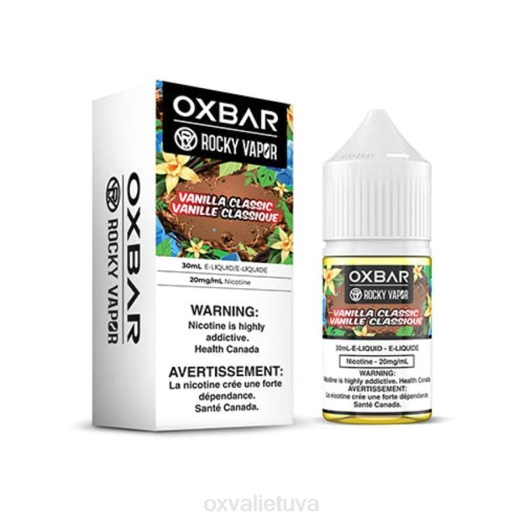 OXVA Best Vape - vanilės klasika DF8N50 OXVA OXBAR 30 ml druskos nic