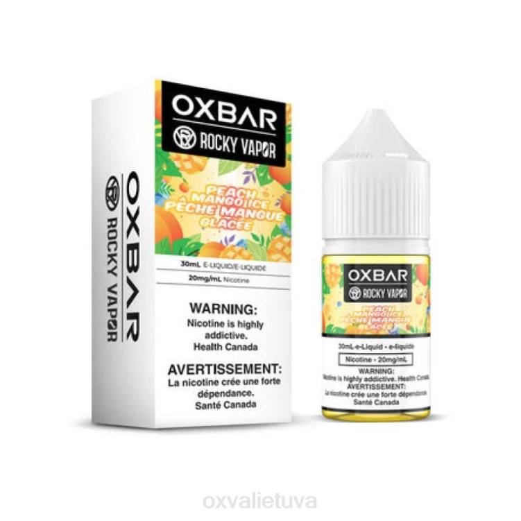 OXVA E Cig - persikų mango ledas DF8N58 OXVA OXBAR 30 ml druskos nic