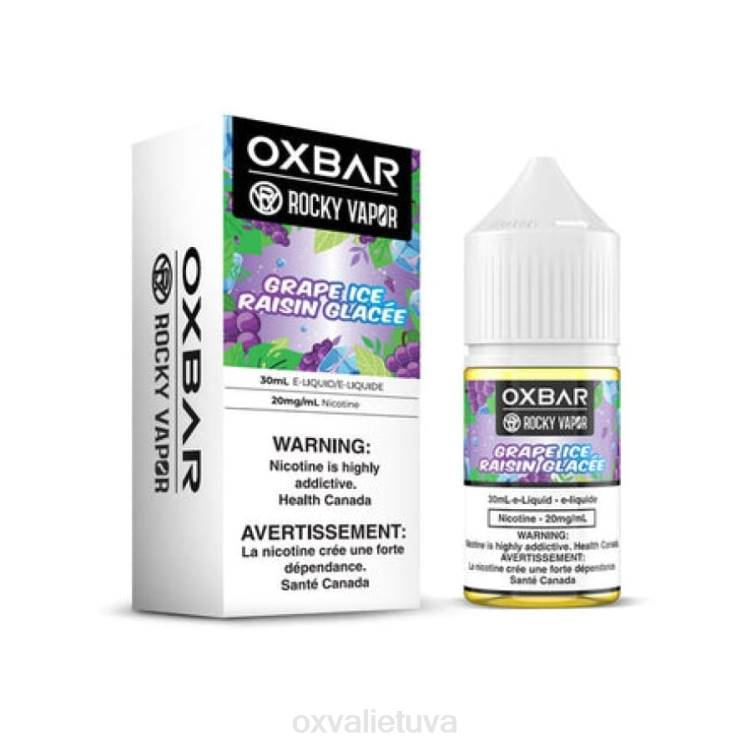 OXVA Vape Flavours - vynuogių ledas DF8N56 OXVA OXBAR 30 ml druskos nic