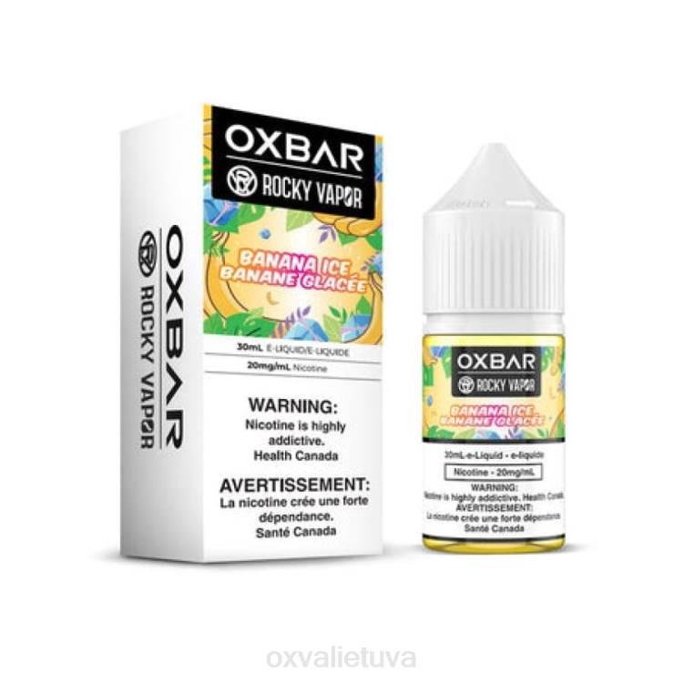 OXVA Vape Price - bananų ledas DF8N55 OXVA OXBAR 30 ml druskos nic