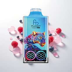 Fumot Leopard 40K Mėlynųjų aviečių avietės su 5% nikotino ir Type-C įkrovimu