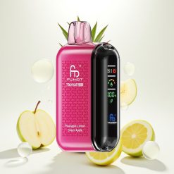 Fumot Tornado 20000 Ananasas Citrina Žalia Obraiža su Dviguba Tinklelio Apvija ir Oro Srauto Valdymas