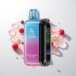 Fumot Tornado 20000 Mėlynųjų aviečių ir aviečių kietosios saldainiai su dviguba grotelėte ir oro srauto valdymu