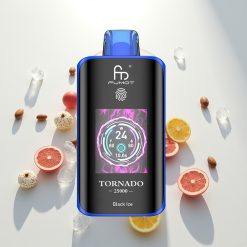 Fumot Tornado 25000 Juodasis Ledas su HD Ekranu ir 20ml Skysčio