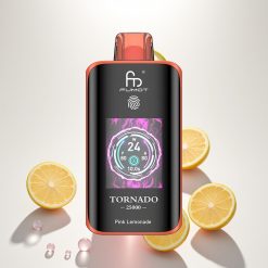 Fumot Tornado 25000 Rožinis Citrinų Gėrimas su HD Ekranu ir 700mAh Baterija