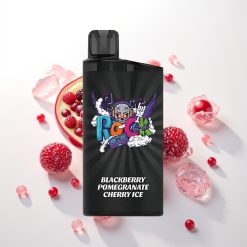 IGET Bar 3500 Juodųjų aviečių granatų vyšnių ledas su 1400 mAh ir 1,2 Omų tinklelio ritė