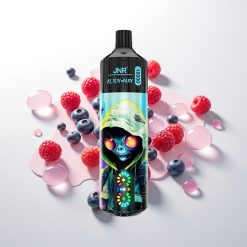 JNR Alien Max 18000 Mėlynųjų aviečių ir aviečių dvigara šerdis su LED ekranu