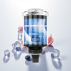JNR Mega Shisha Hookah 100K Mėlynųjų Gervuogių Ledas su 60ml ir 2200mAh