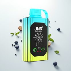 JNR Shisha Hookah Box 20500 Mėlynių Mėta su HD Ekranu ir 25ml Skysčio Talpa