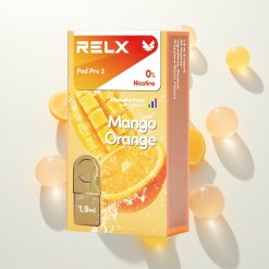 Relx Pod Pro 2 Vape Device Mango Apelsinas 1.9ml Eco Smooth Boost 2/3 Pakavimas